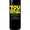 You Are My Father custom engraved wine bottle Father's Day gift for scifi fans by Etching Expressions