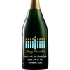 Hanukkah Menorah custom champagne bottle by Etching Expressions