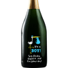 Personalized Champagne Bottle Gift to celebrate newborn baby boy