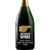I'm With Wino custom engraved champagne bottle funny friendship gift by Etching Expressions