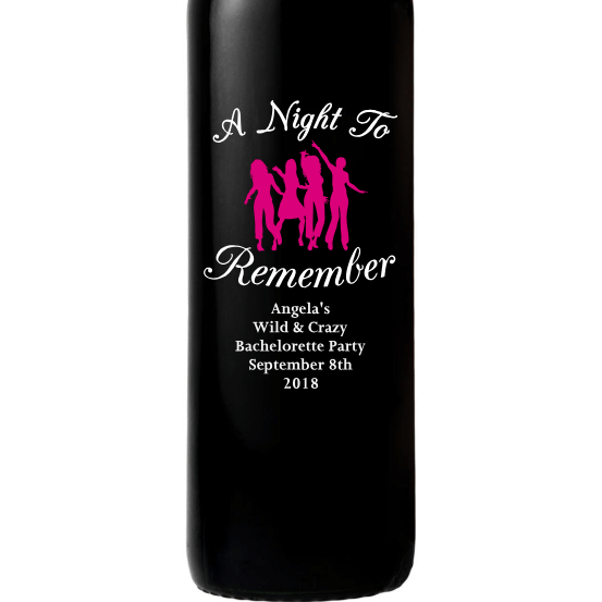 Personalized Red Wine Bottle Gift- Bachelorette Party Wine