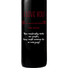 Personalized Red Wine Bottle Gift- Infinite Love custom wine gift