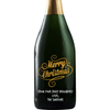 Merry Christmas custom etched champagne bottle by Etching Expressions