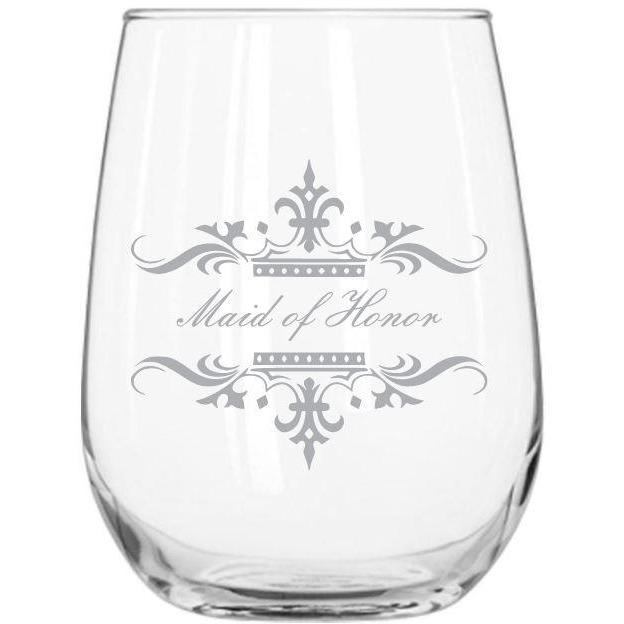 Stemless Glass - Wedding Party