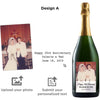 Personalized wine label on champagne- Upload your Photo for an any occasion gift