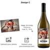 Personalized wine label on white wine - Upload your Photo for an any occasion gift