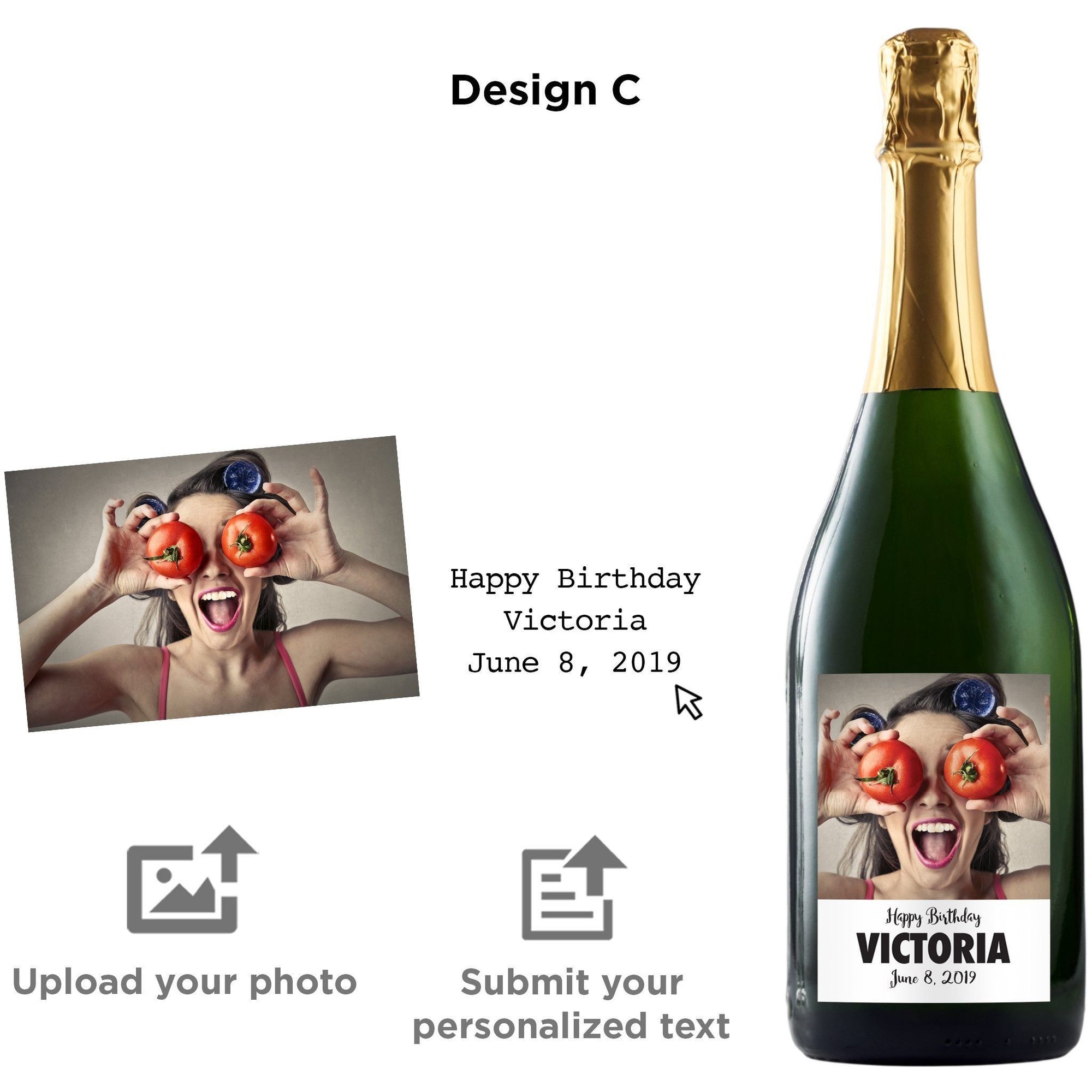 Custom Champagne Label / Digital File Made-to-order / for All 