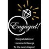 Personalized Champagne - Engaged Diamond