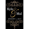 Personalized Etched Champagne Bottle Gift  - Fancy Couple