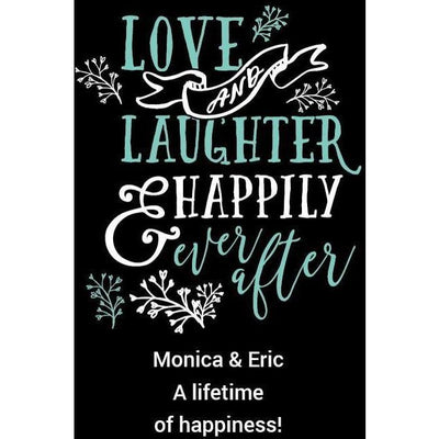 Personalized Etched Red Wine Gift - Love and Laughter