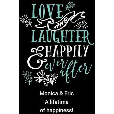 Personal Etched Beer Growler Gift - Love and Laughter