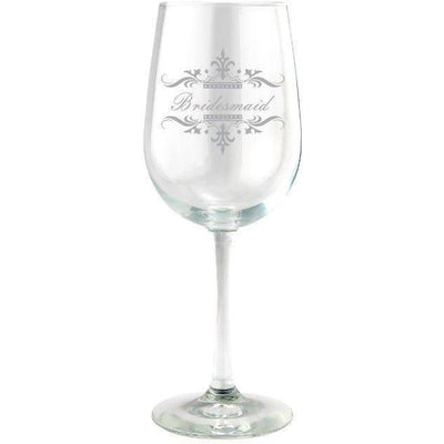 Red Wine Glass - Wedding Party