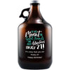 Life Was Meant for Good Friends and Great Adventures Enjoy 21! 21st birthday gift beer growler by Etching Expressions