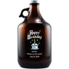 Happy Birthday Cake personalized beer growler etched birthday gift by Etching Expressions