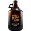 Happy New Year custom beer growler by Etching Expressions