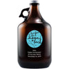 I Love You to the Moon and Back engraved personalized beer growler by Etching Expressions