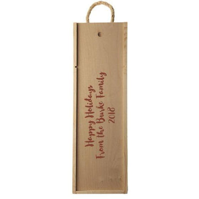 Single Wood Box - Engraved