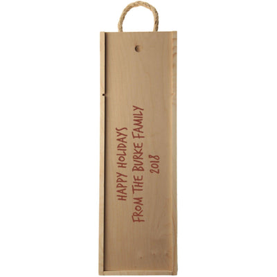 Single Wood Box - Engraved