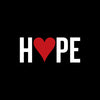 Custom etched white wine - Hope Heart