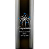 Congratulations Fireworks graphic on an engraved olive oil gift by Etching Expressions