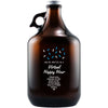 "You're Invited to a Virtual Happy Hour" custom beer growler by Etching Expressions
